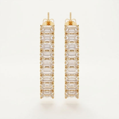 Iced Emerald Baguette Set