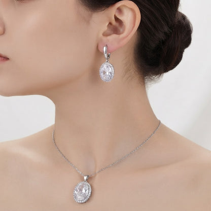 Oval Round Jewelry set