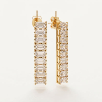 Iced Emerald Baguette Set