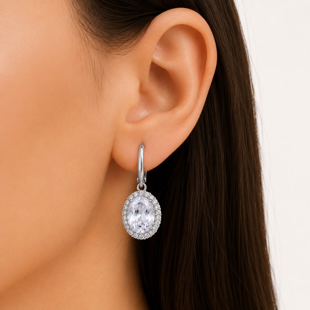 Oval Round Jewelry set
