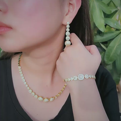 Long Round Stone Set