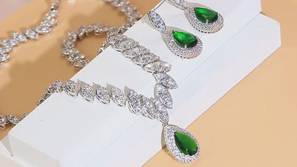 Blue Water Drop jewelry set